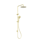 Round Twin Shower Brushed Gold gallery detail image