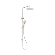 Round Twin Shower Brushed Nickel gallery detail image