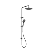 Round Twin Shower Gun Metal gallery detail image