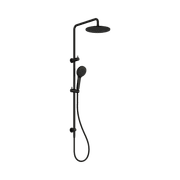 Round Twin Shower Matte Black gallery detail image