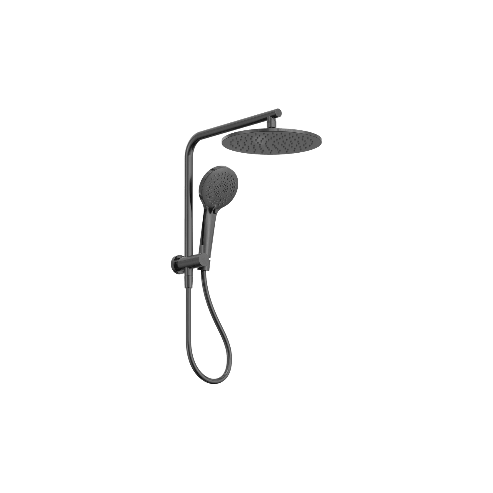 Mecca 2 In 1 Twin Shower Gun Metal gallery detail image