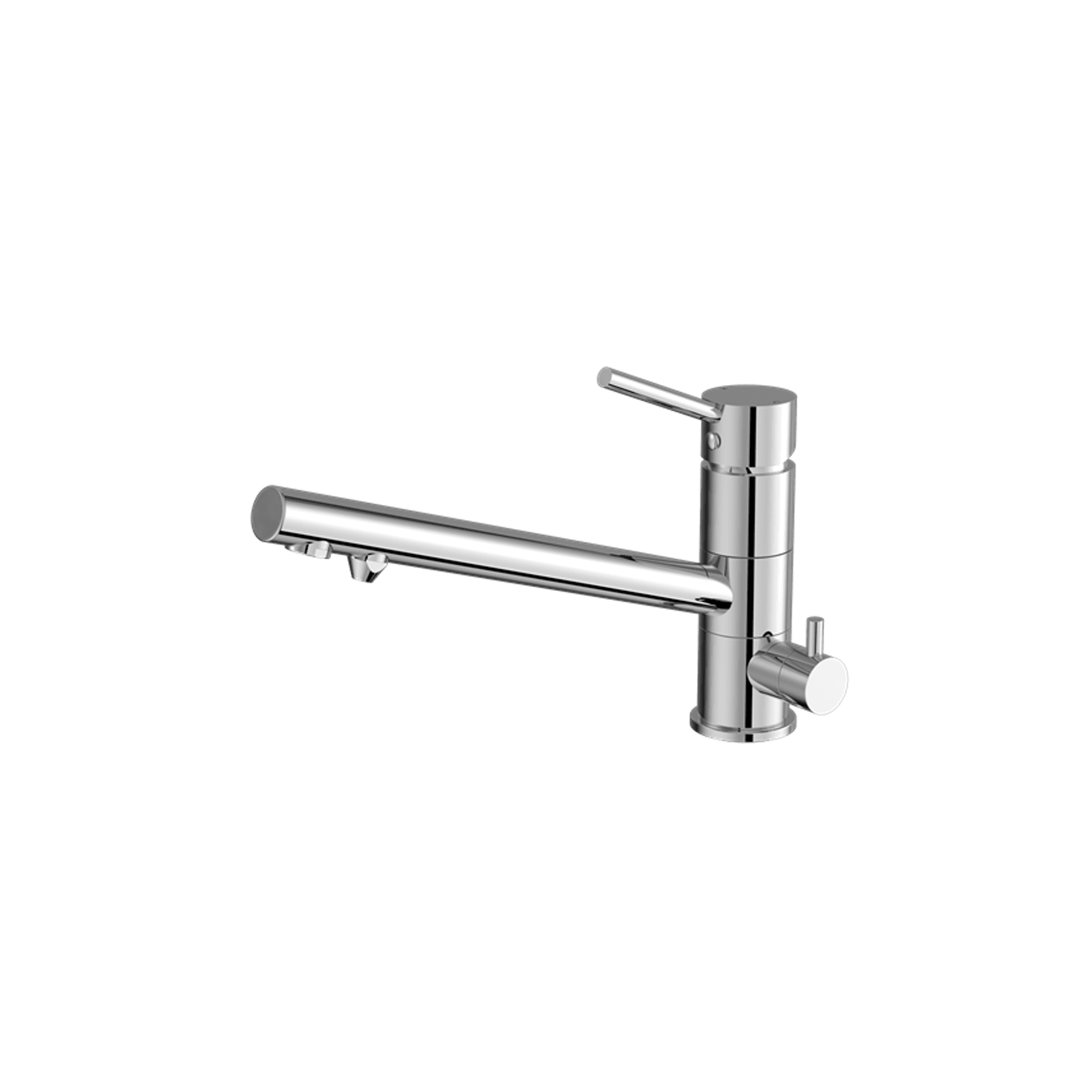 Dolce Three-Way Kitchen Mixer Chrome gallery detail image