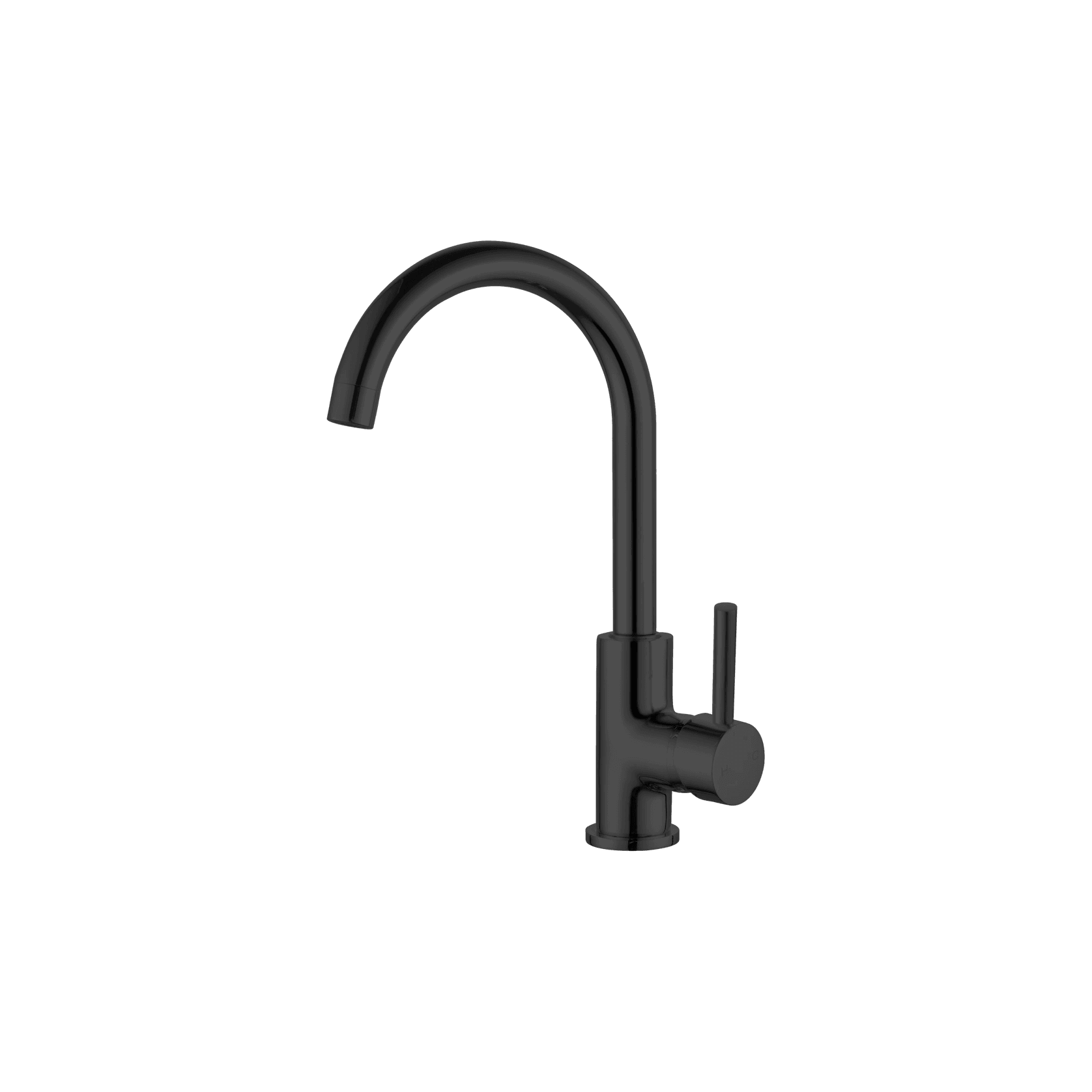 Dolce Kitchen Mixer Gooseneck Matte Black gallery detail image