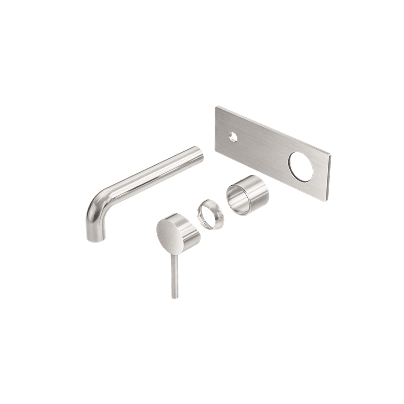 Dolce Wall Basin/Bath Mixer Trim Kits Only Brushed Nickel gallery detail image
