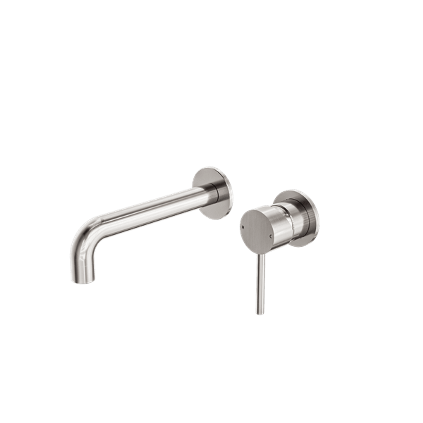 Dolce Wall Basin/Bath Mixer Separate Back Plate Brushed Nickel gallery detail image