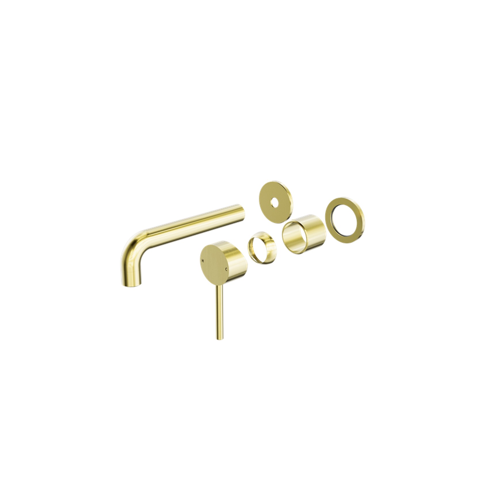 Dolce Wall Basin/Bath Mixer Separate Back Plate Trim Kits Only Brushed Gold gallery detail image