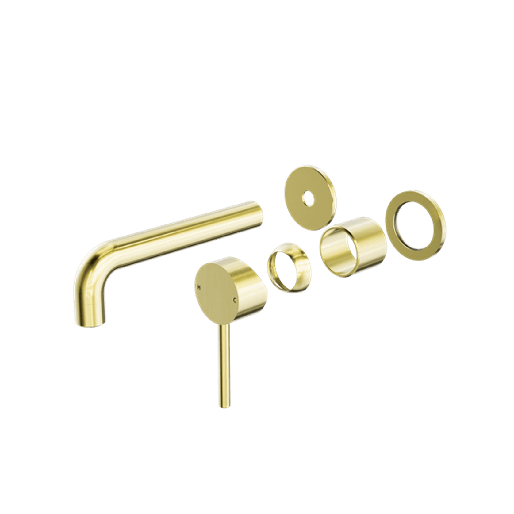 Dolce Wall Basin/Bath Mixer Separate Back Plate Trim Kits Only Brushed Gold gallery detail image