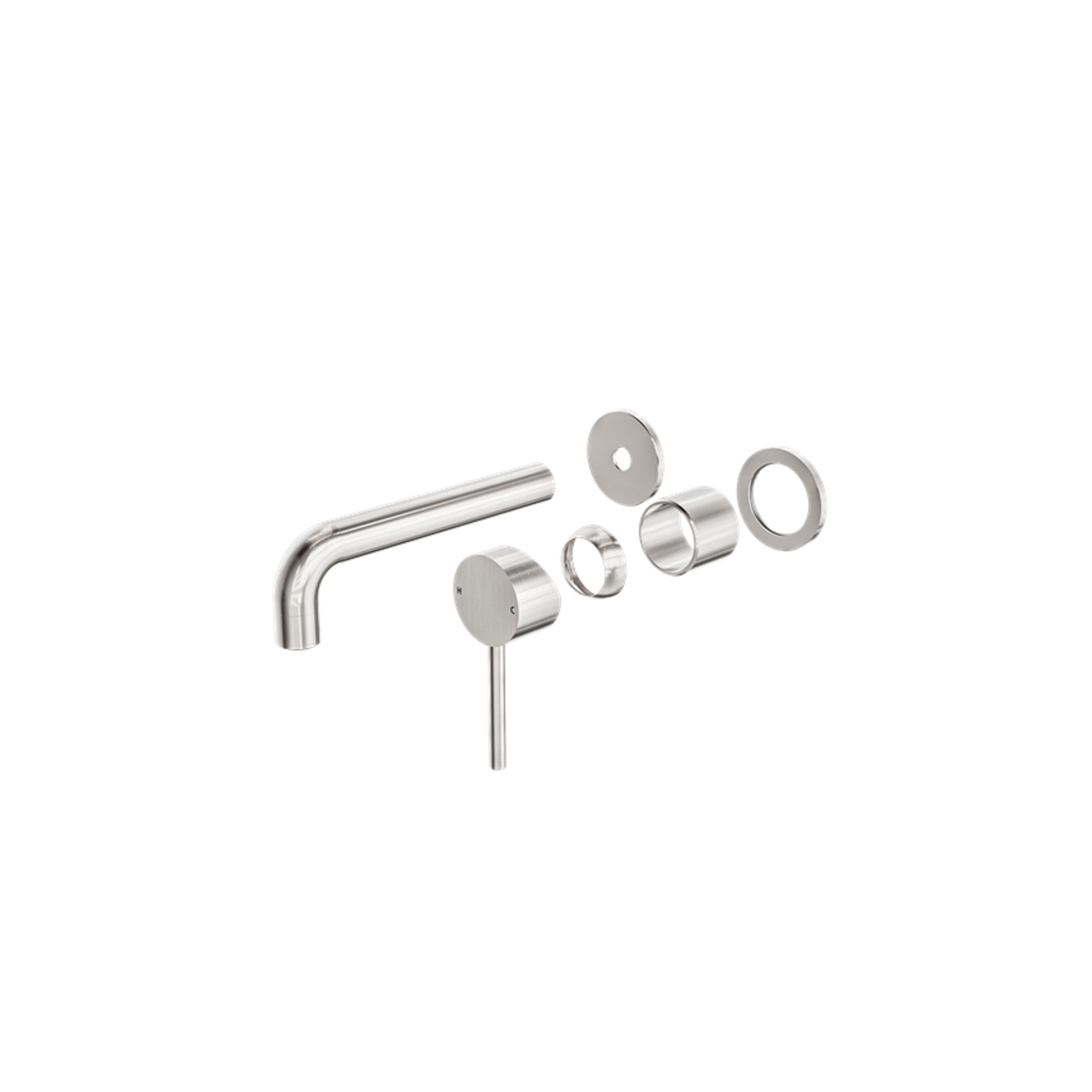 Dolce Wall Basin/Bath Mixer Separate Back Plate Trim Kits Only Brushed Nickel gallery detail image