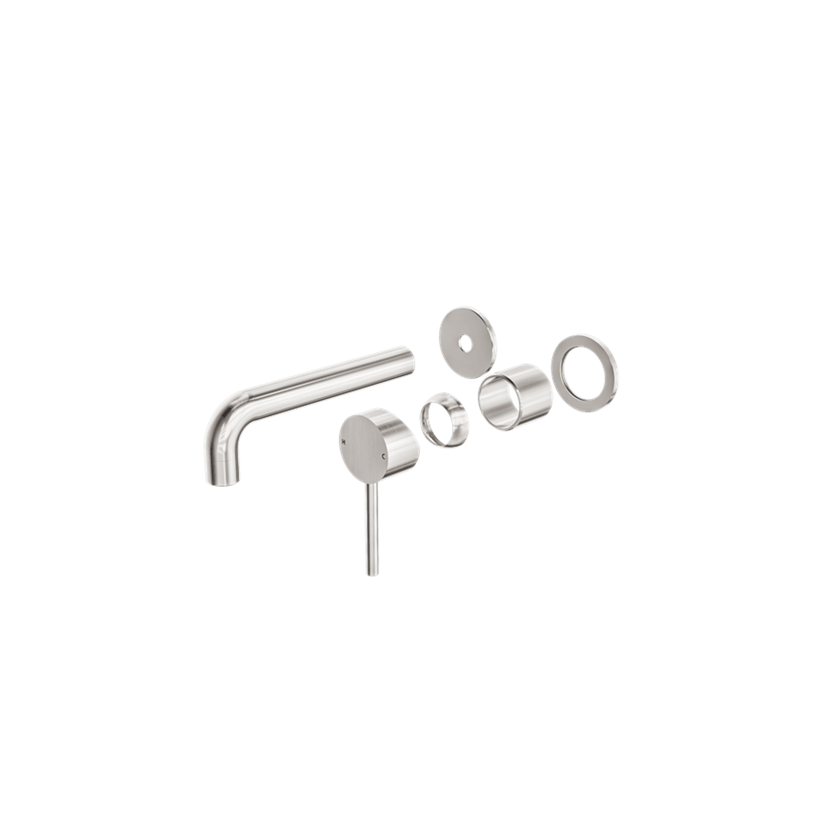 Dolce Wall Basin/Bath Mixer Separate Back Plate Trim Kits Only Brushed Nickel gallery detail image