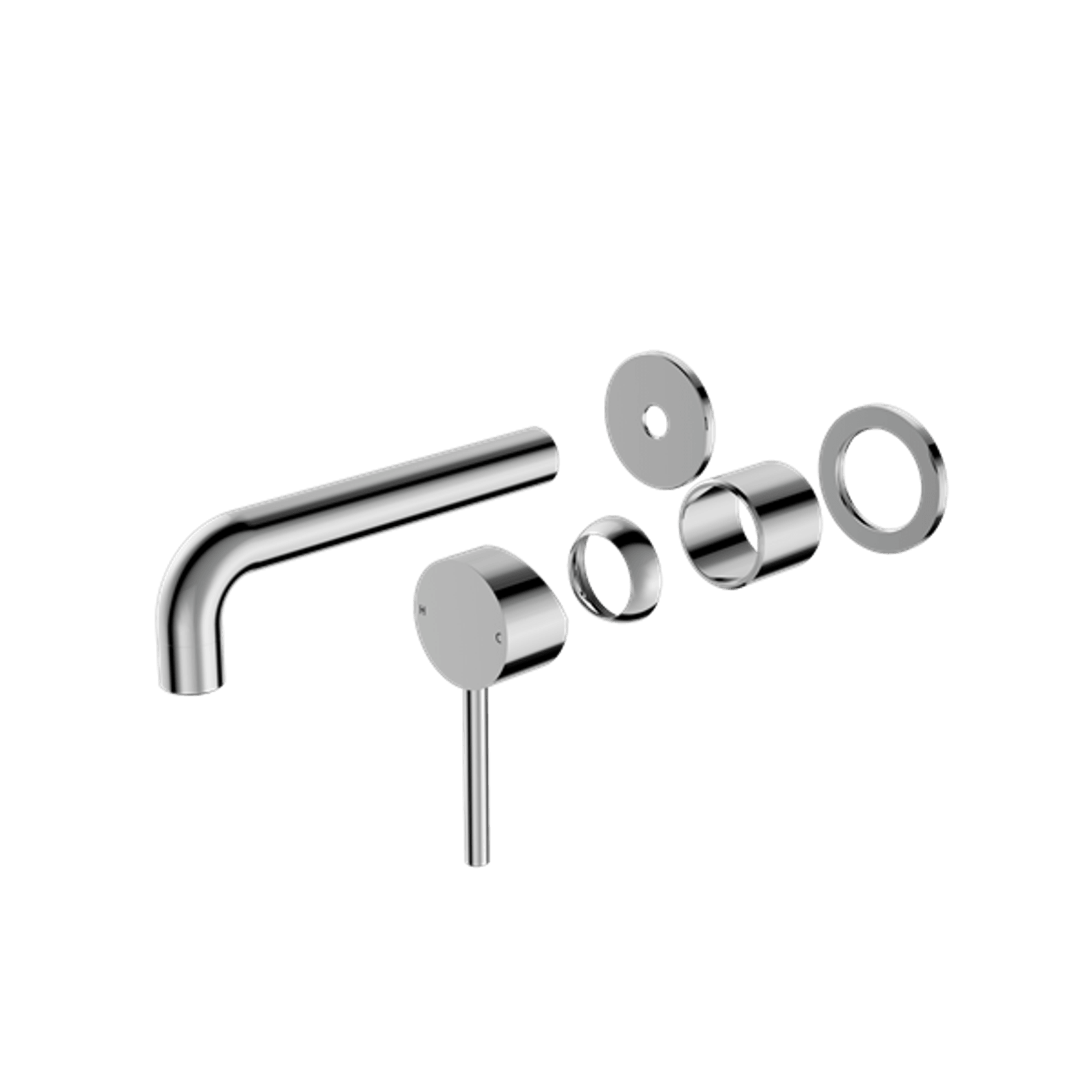 Dolce Wall Basin/Bath Mixer Separate Back Plate Trim Kits Only Chrome gallery detail image