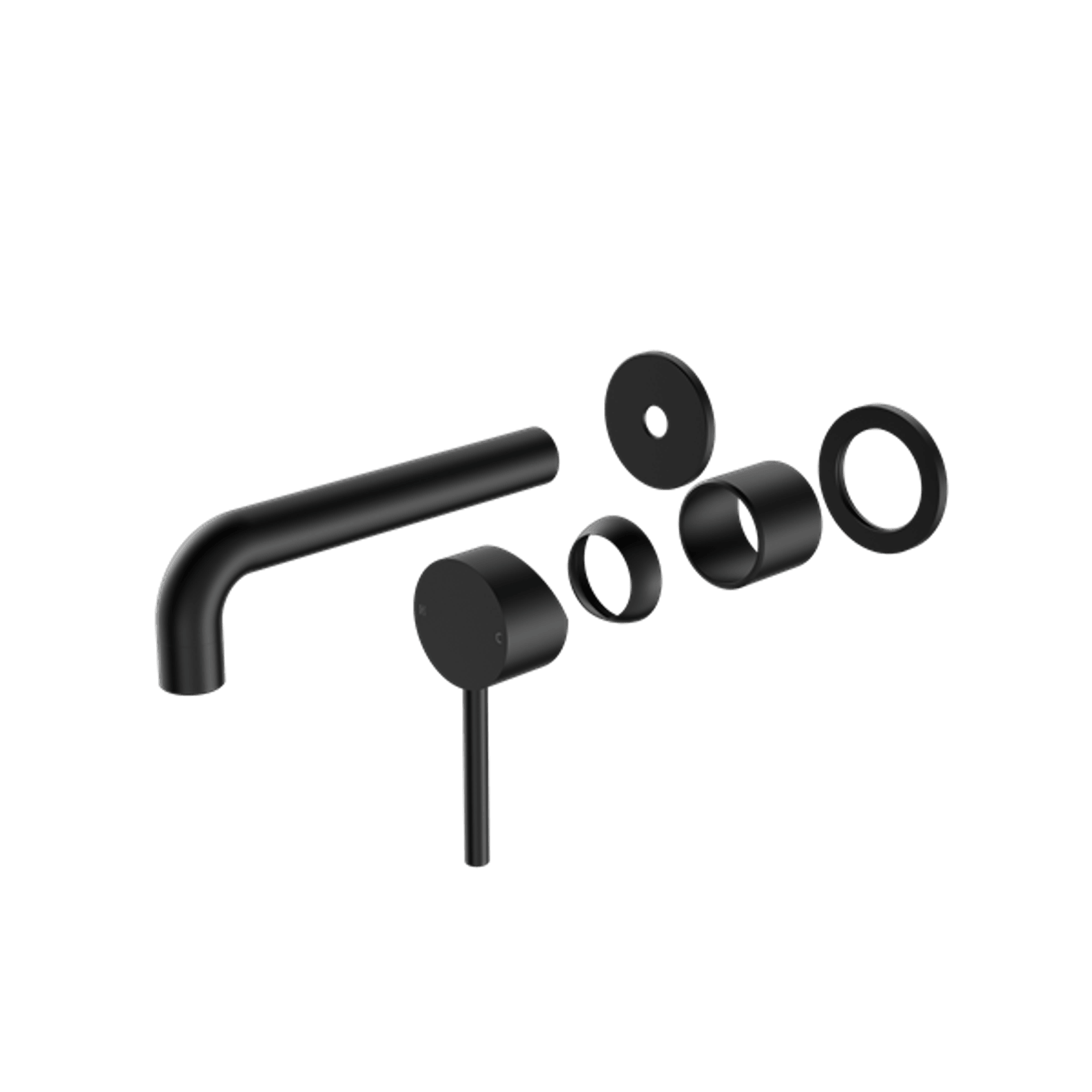 Dolce Wall Basin/Bath Mixer Separate Back Plate Trim Kits Only Matte Black gallery detail image