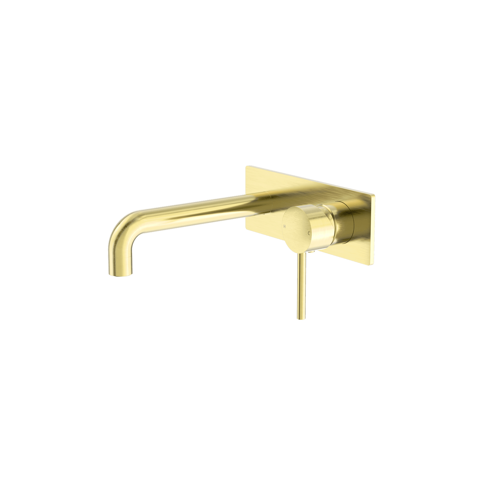 Dolce Wall Basin/Bath Mixer Brushed Gold gallery detail image