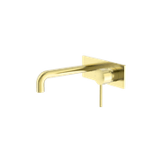 Dolce Wall Basin/Bath Mixer Brushed Gold gallery detail image