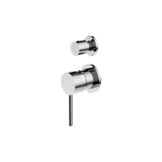 Dolce Shower Mixer With Diverter Separate Back Plate Chrome gallery detail image