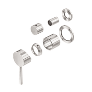 Dolce Shower Mixer With Divertor Separate Back Plate Trim Kits Only Brushed Nickel gallery detail image