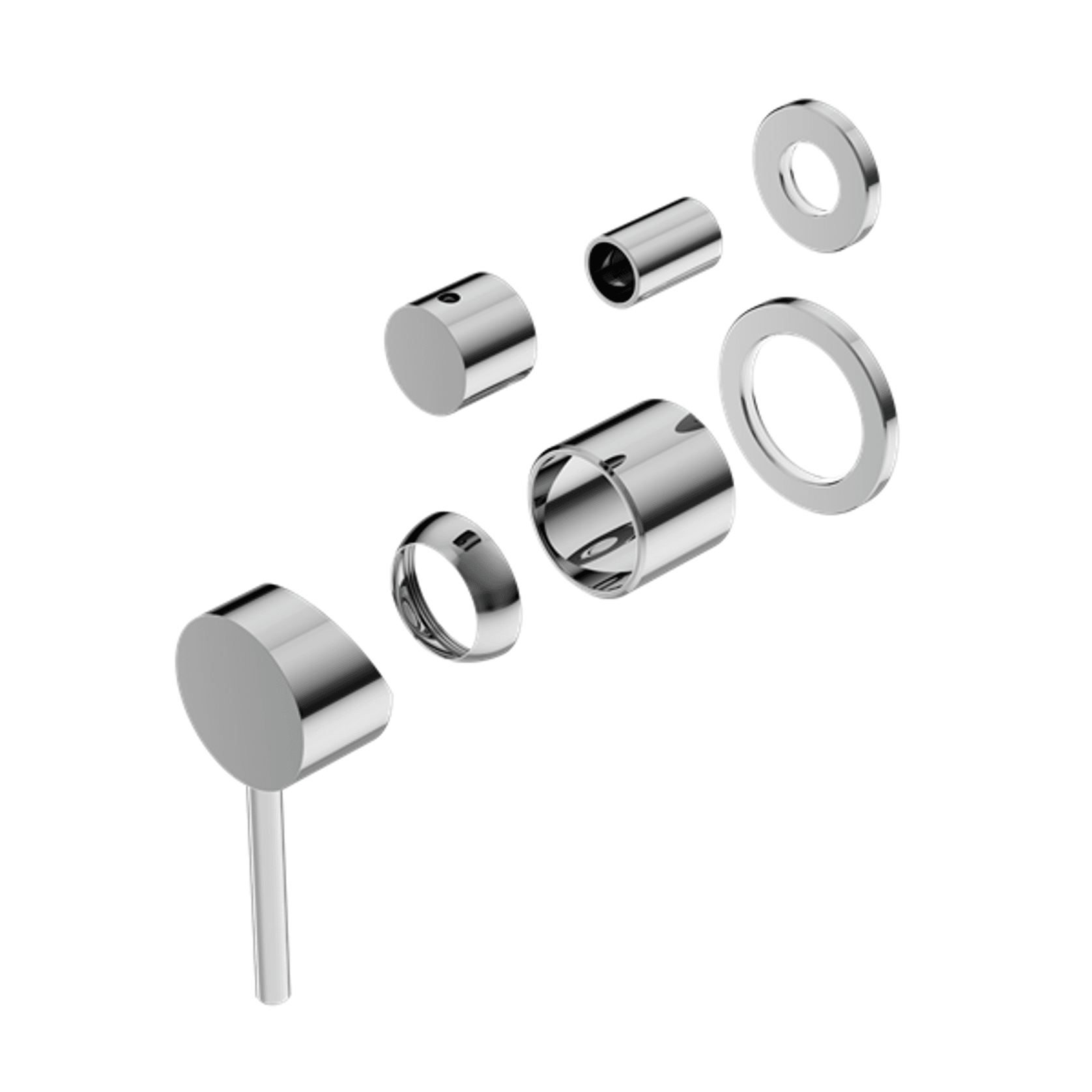 Dolce Shower Mixer With Divertor Separate Back Plate Trim Kits Only Chrome gallery detail image