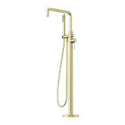 Opal Freestanding Bath Mixer With Hand Shower Brushed Gold gallery detail image