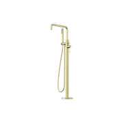 Opal Freestanding Bath Mixer With Hand Shower Brushed Gold gallery detail image