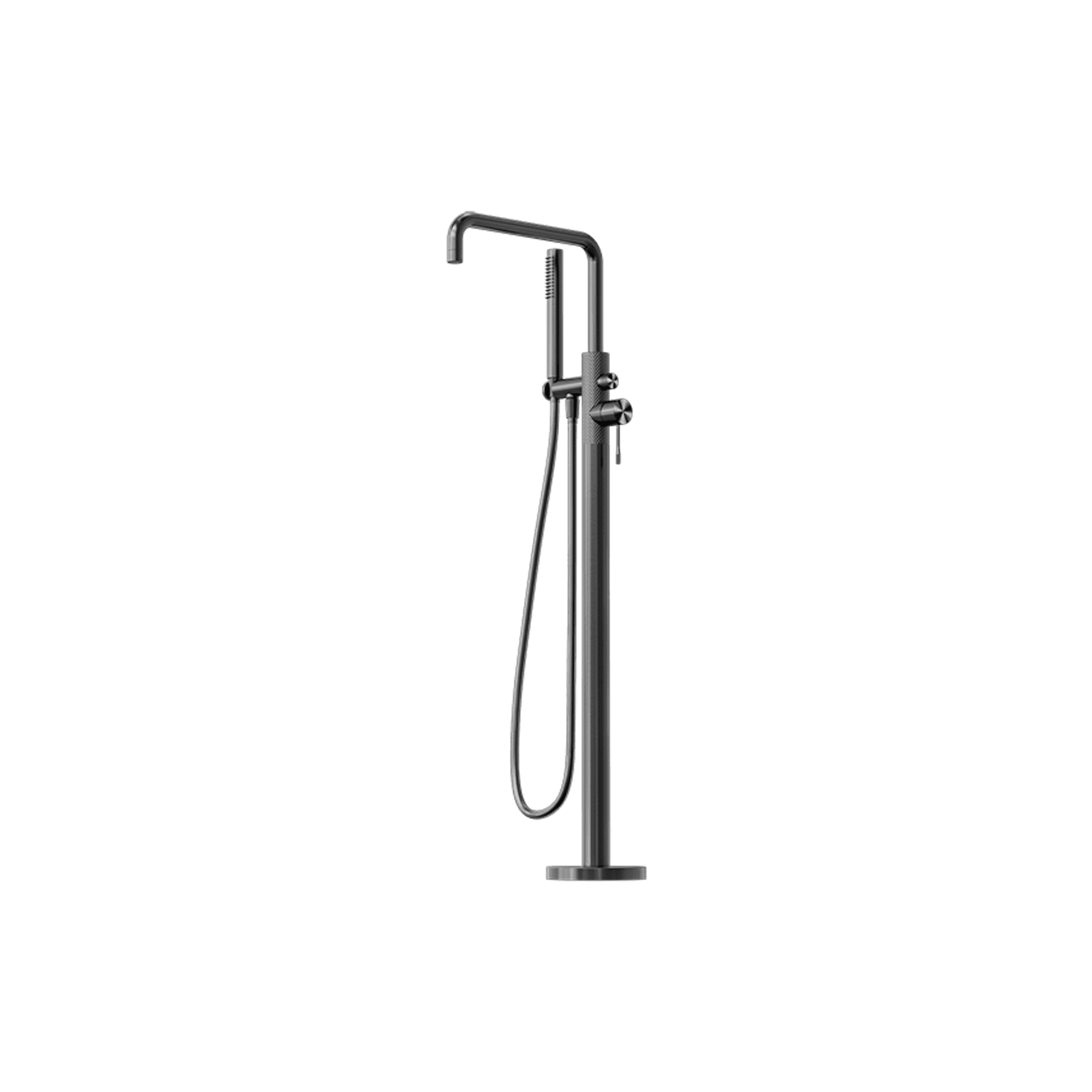 Opal Freestanding Bath Mixer With Hand Shower Graphite gallery detail image