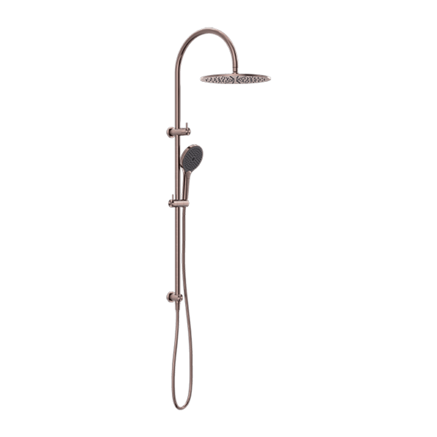 Opal Twin Shower With Air Shower II Brushed Bronze gallery detail image