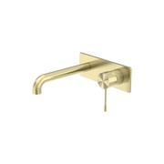 Opal Wall Basin/Bath Mixer 120mm Brushed Gold gallery detail image