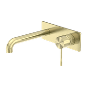 Opal Wall Basin/Bath Mixer 260mm Brushed Gold gallery detail image
