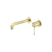 Opal Wall Basin/Bath Mixer Separate Back Plate 230mm Brushed Gold gallery detail image