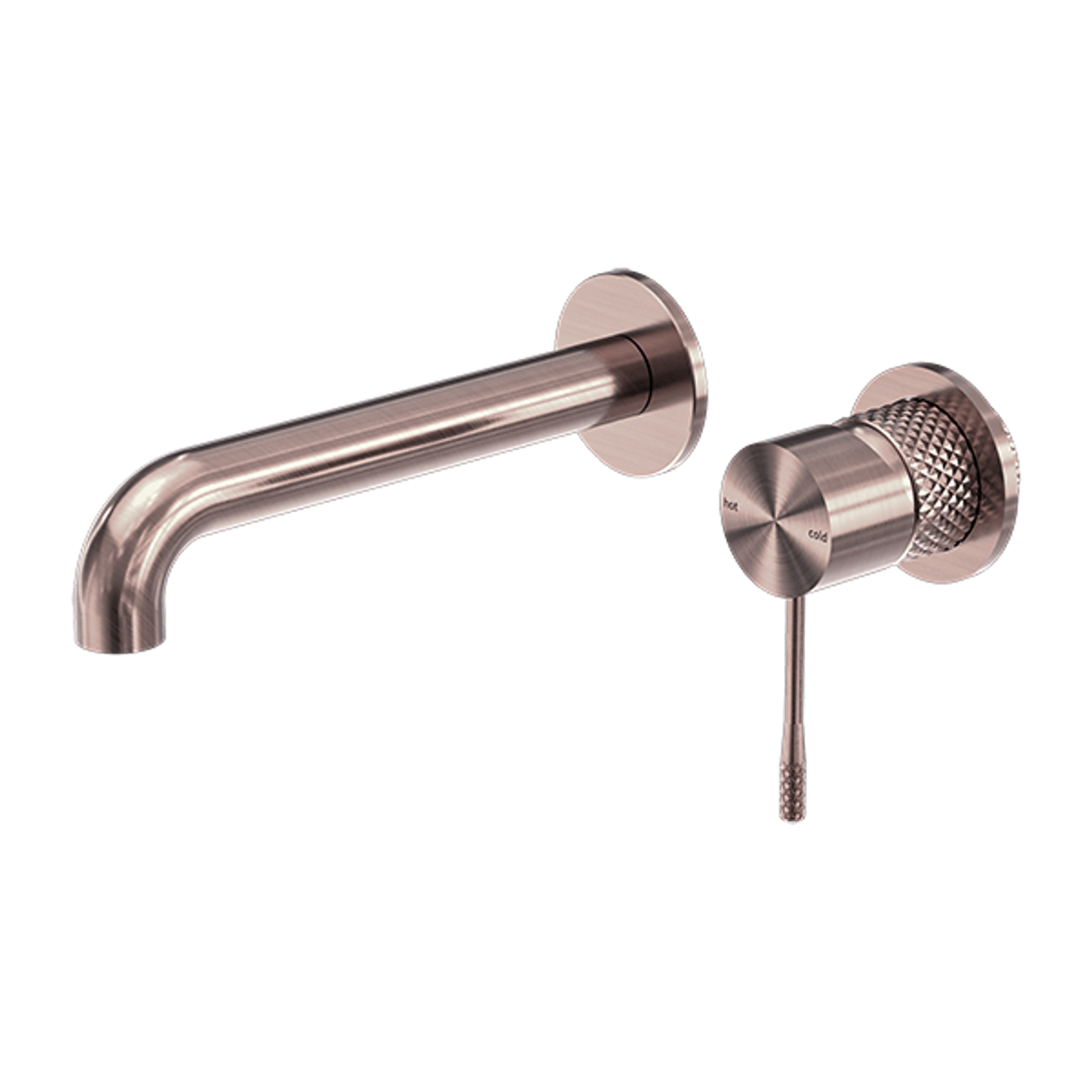 Opal Wall Basin/Bath Mixer Separate Back Plate 120mm Brushed Bronze gallery detail image