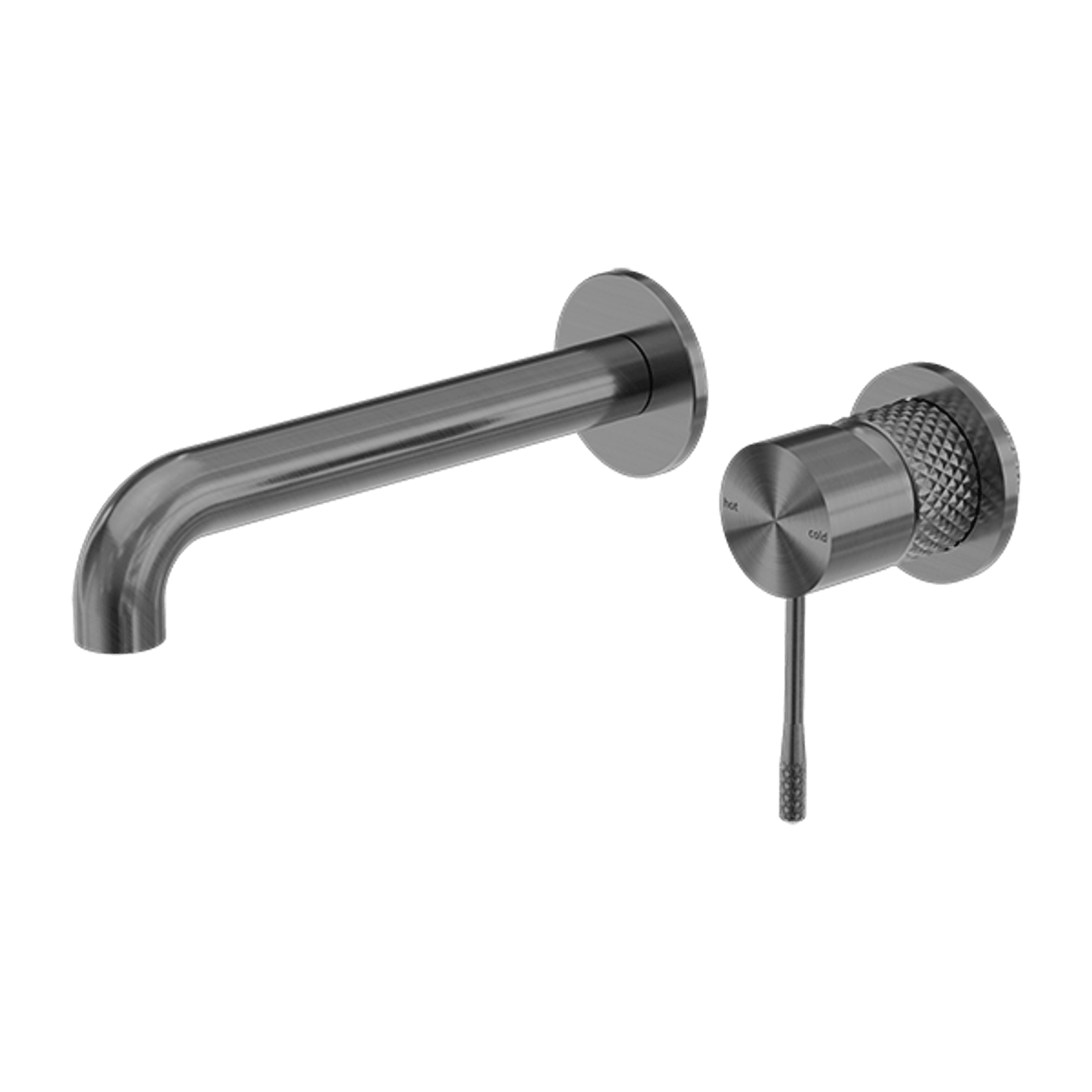 Opal Wall Basin/Bath Mixer Separate Back Plate 160mm Graphite gallery detail image