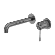 Opal Wall Basin/Bath Mixer Separate Back Plate 160mm Graphite gallery detail image