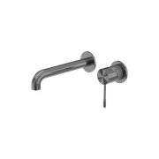 Opal Wall Basin/Bath Mixer Separate Back Plate 120mm Graphite gallery detail image