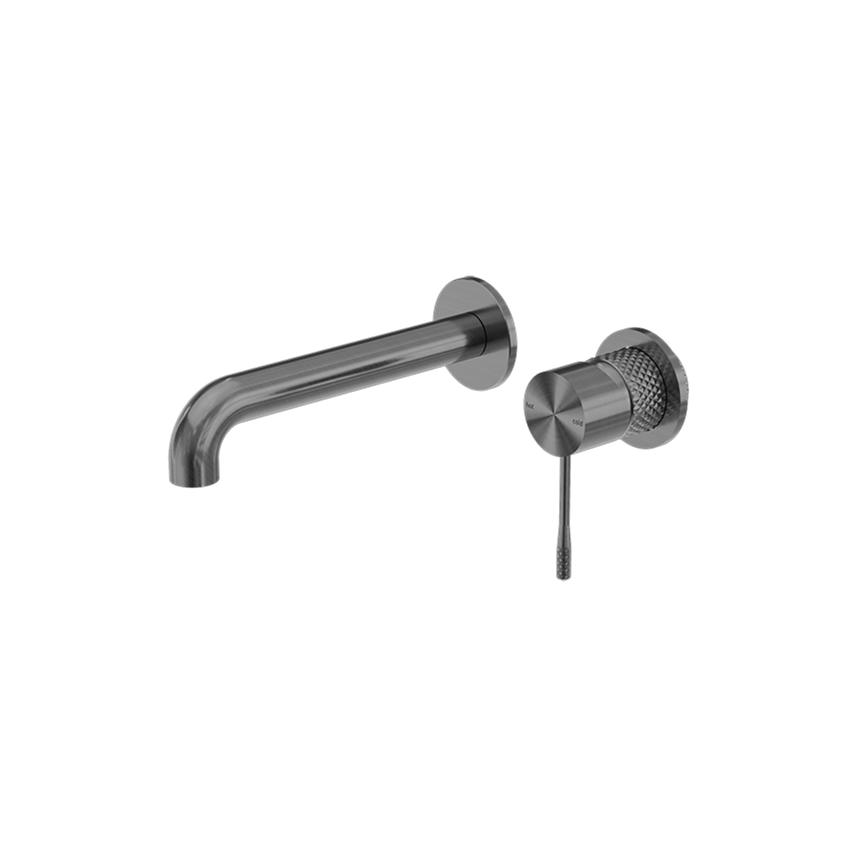 Opal Wall Basin/Bath Mixer Separate Back Plate 260mm Graphite gallery detail image