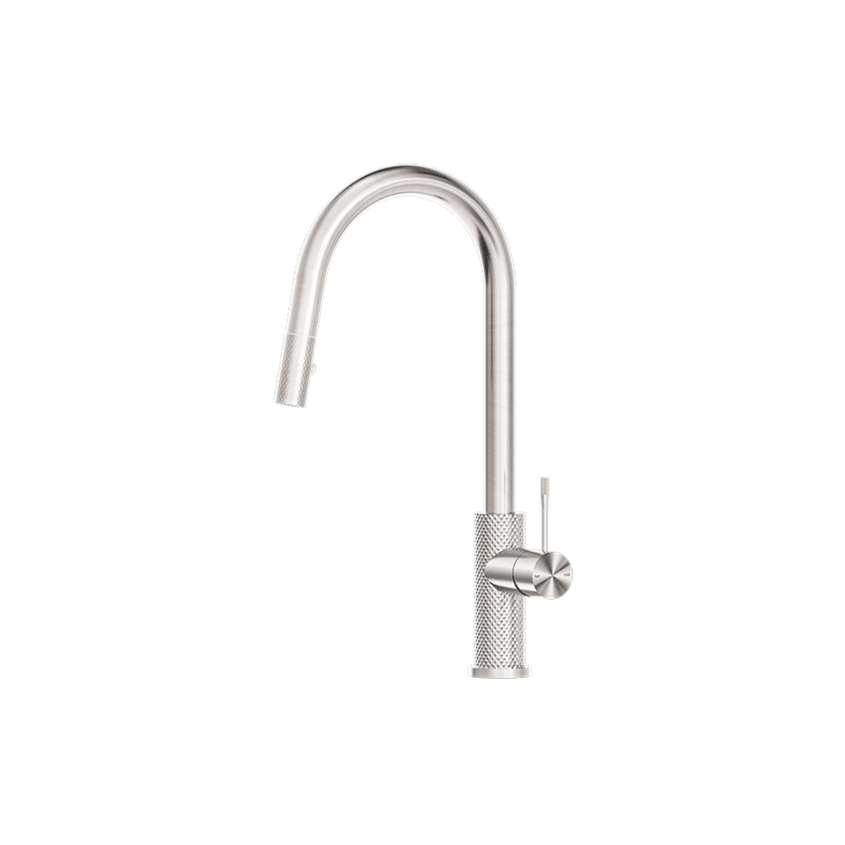Opal Pull Out Sink Mixer With Vegie Spray Function Brushed Nickel gallery detail image