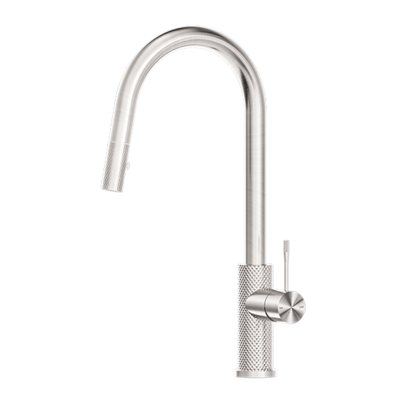 Opal Pull Out Sink Mixer With Vegie Spray Function Brushed Nickel gallery detail image