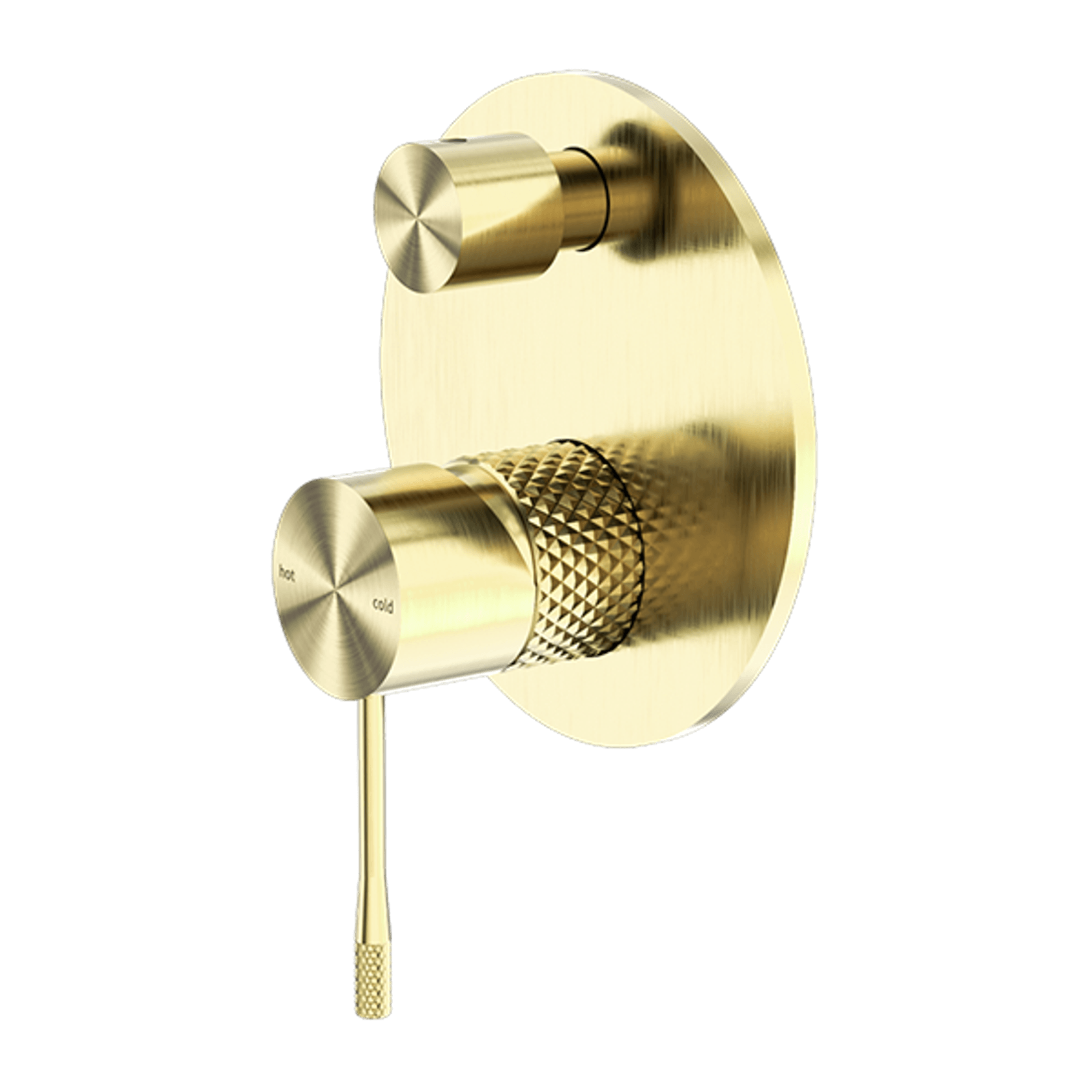 Opal Shower Mixer With Divertor Brushed Gold gallery detail image