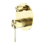 Opal Shower Mixer With Divertor Brushed Gold gallery detail image