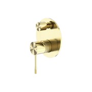 Opal Shower Mixer With Divertor Brushed Gold gallery detail image