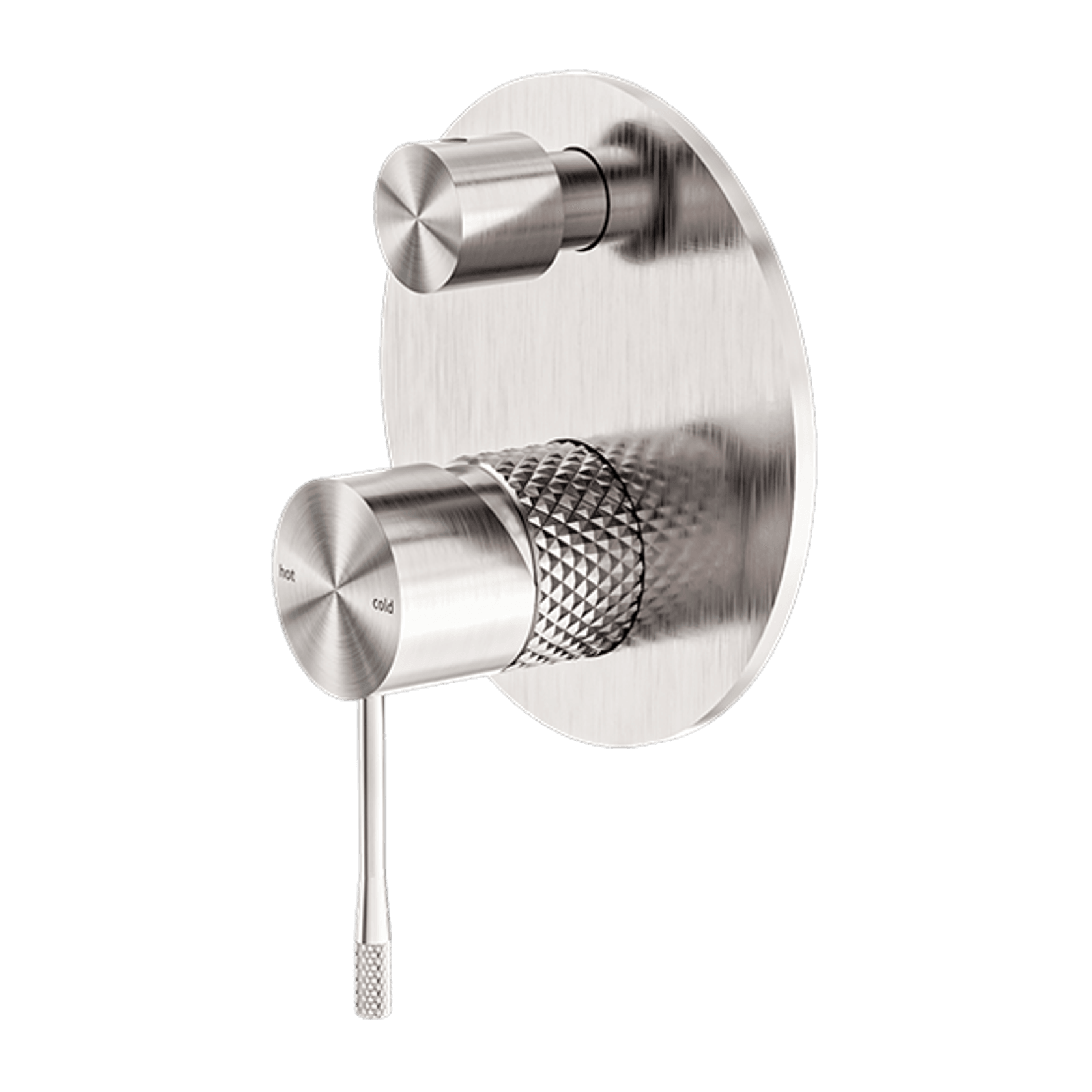 Opal Shower Mixer With Divertor Brushed Nickel gallery detail image