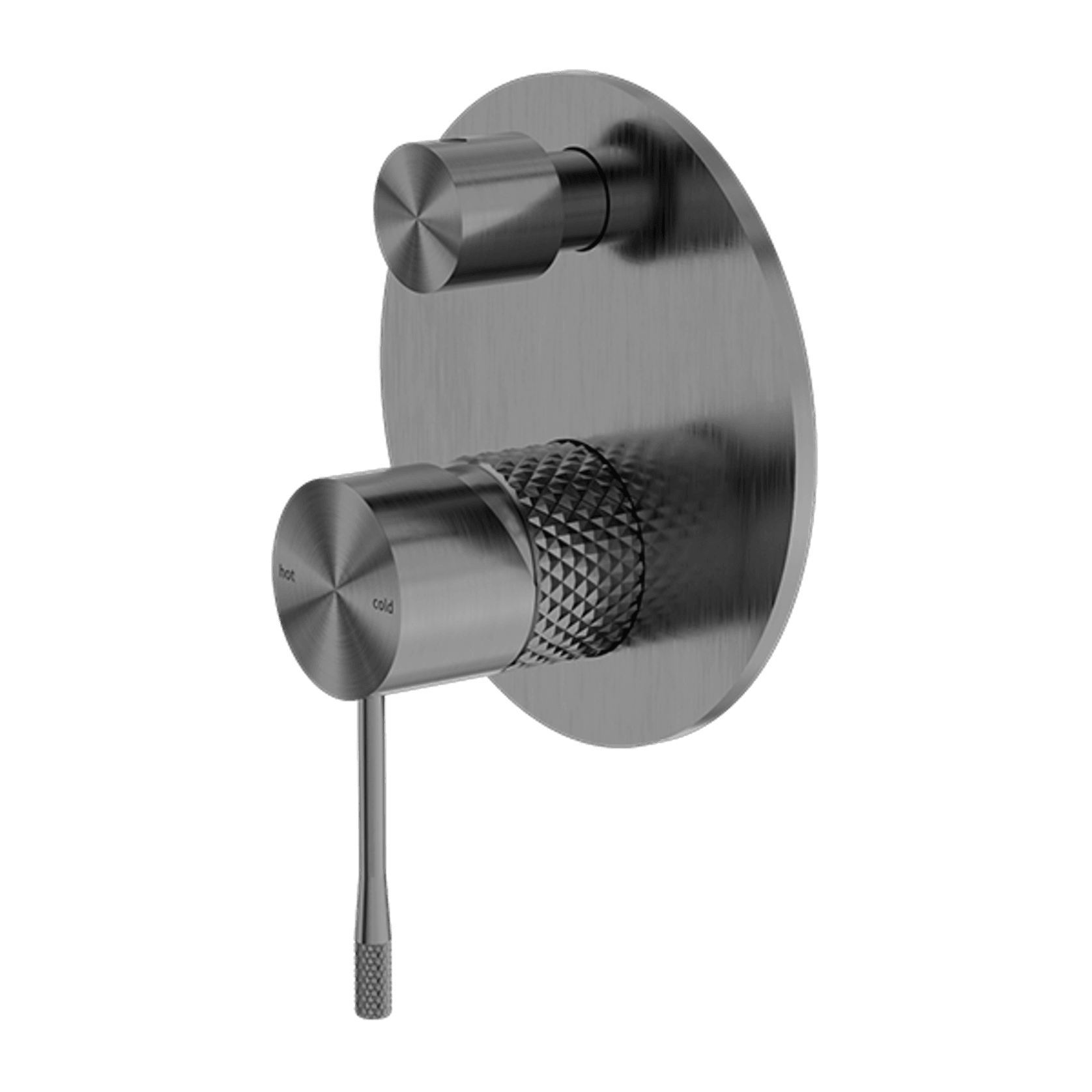 Opal Shower Mixer With Divertor Graphite gallery detail image
