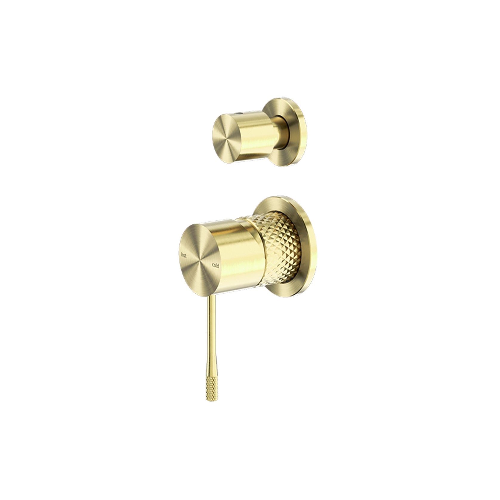 Opal Shower Mixer With Divertor Separate Plate Brushed Gold gallery detail image