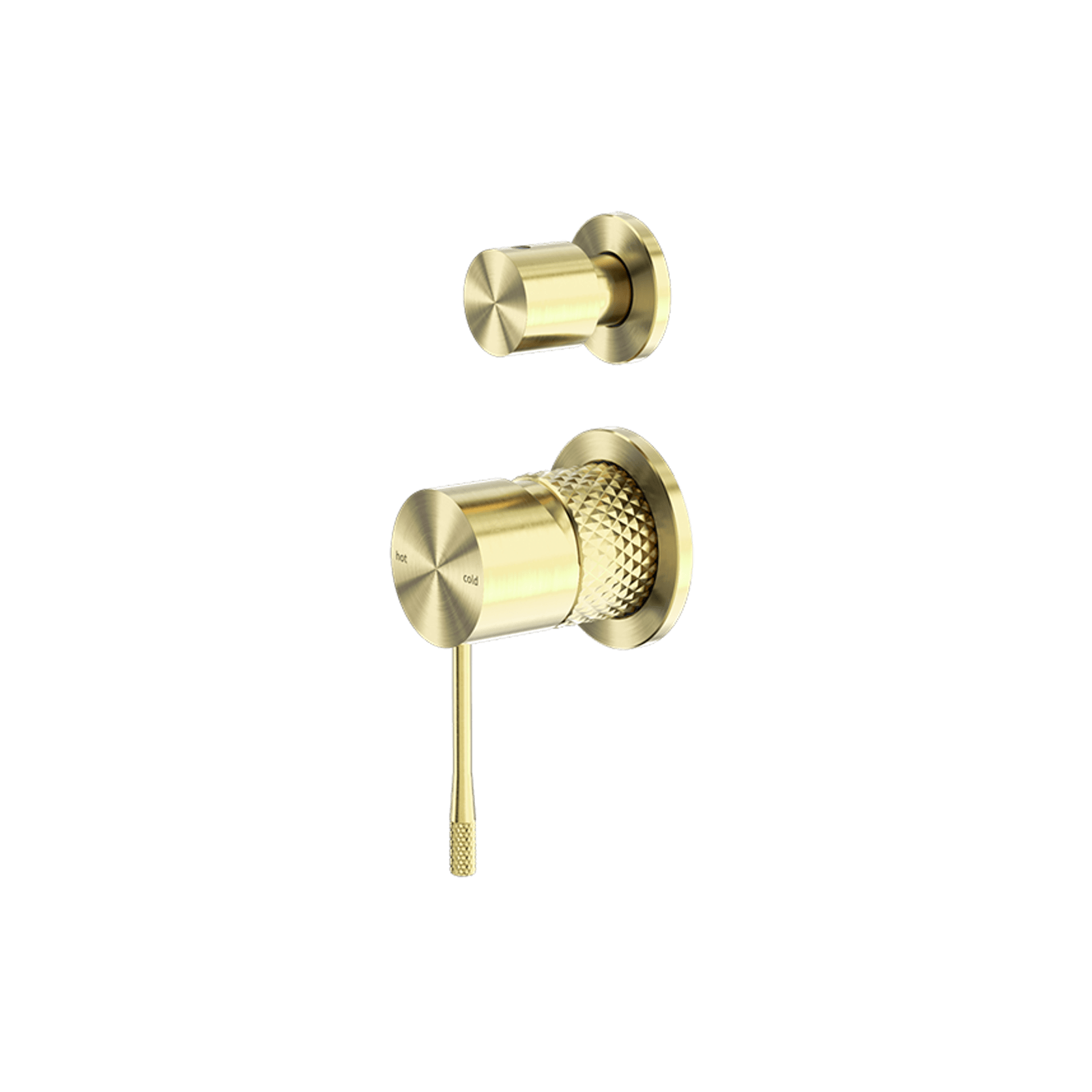 Opal Shower Mixer With Divertor Separate Plate Brushed Gold gallery detail image