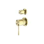Opal Shower Mixer With Divertor Separate Plate Brushed Gold gallery detail image