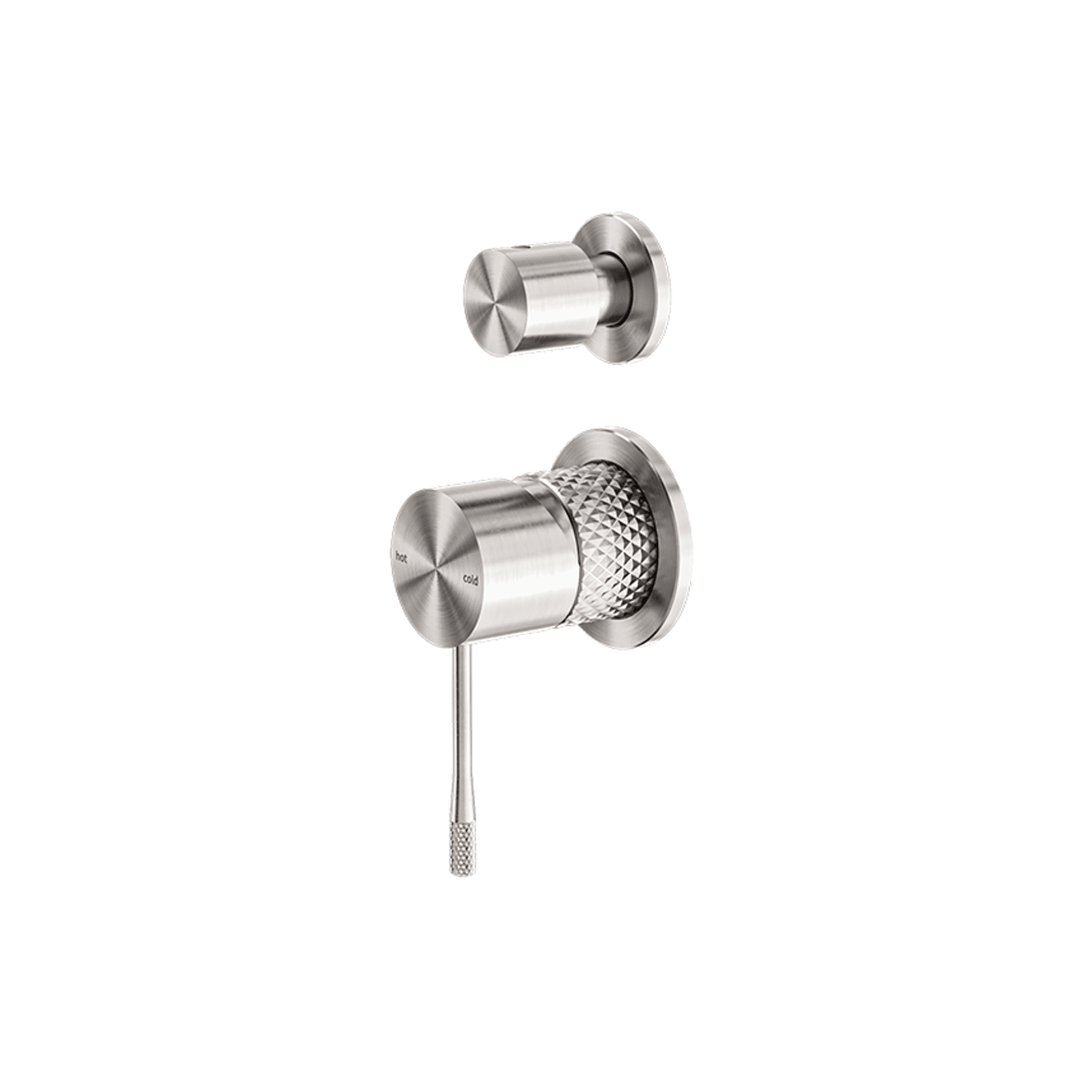 Opal Shower Mixer With Divertor Separate Plate Brushed Nickel gallery detail image