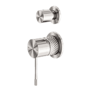 Opal Shower Mixer With Divertor Separate Plate Brushed Nickel gallery detail image