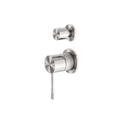 Opal Shower Mixer With Divertor Separate Plate Brushed Nickel gallery detail image