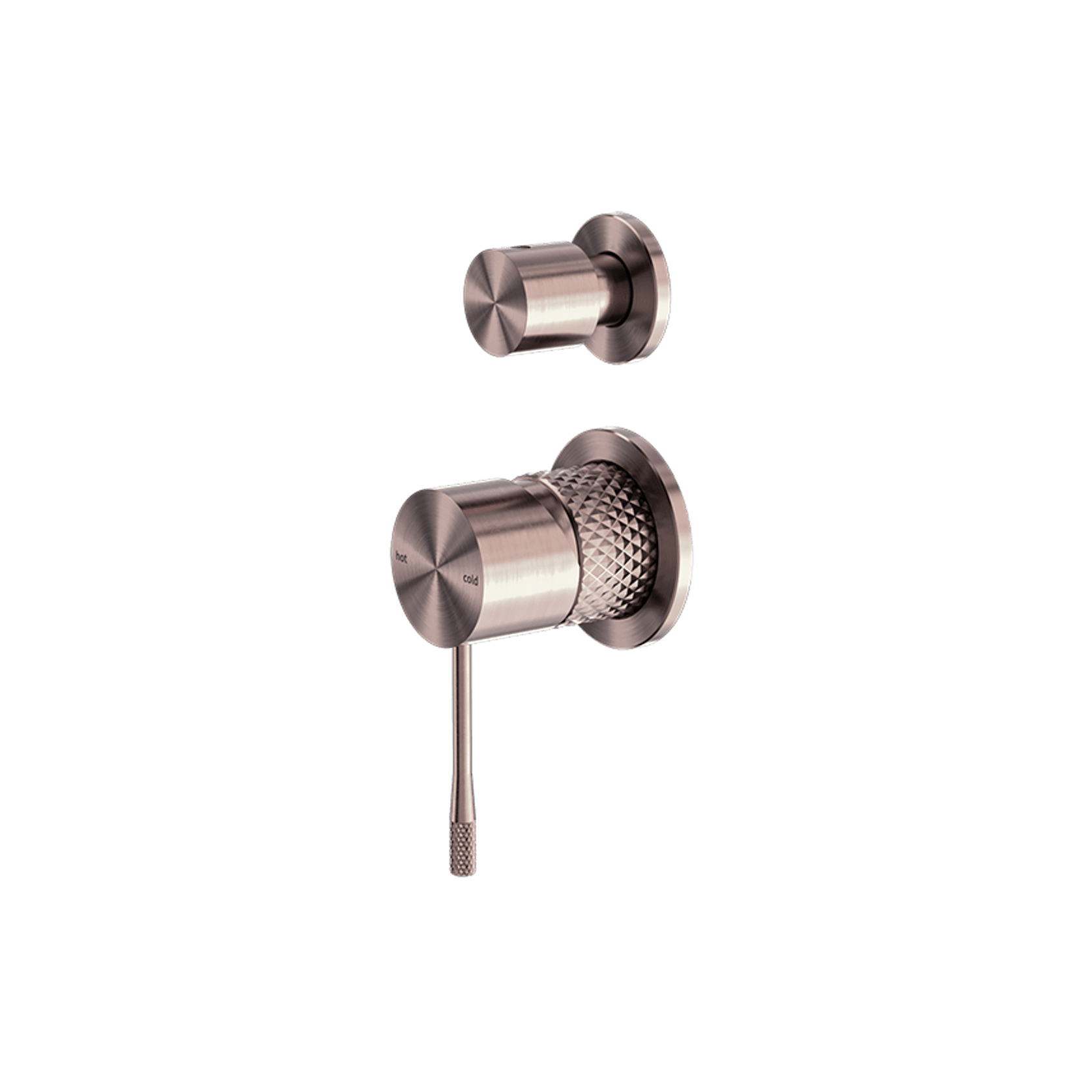 Opal Shower Mixer With Divertor Separate Plate Brushed Bronze gallery detail image