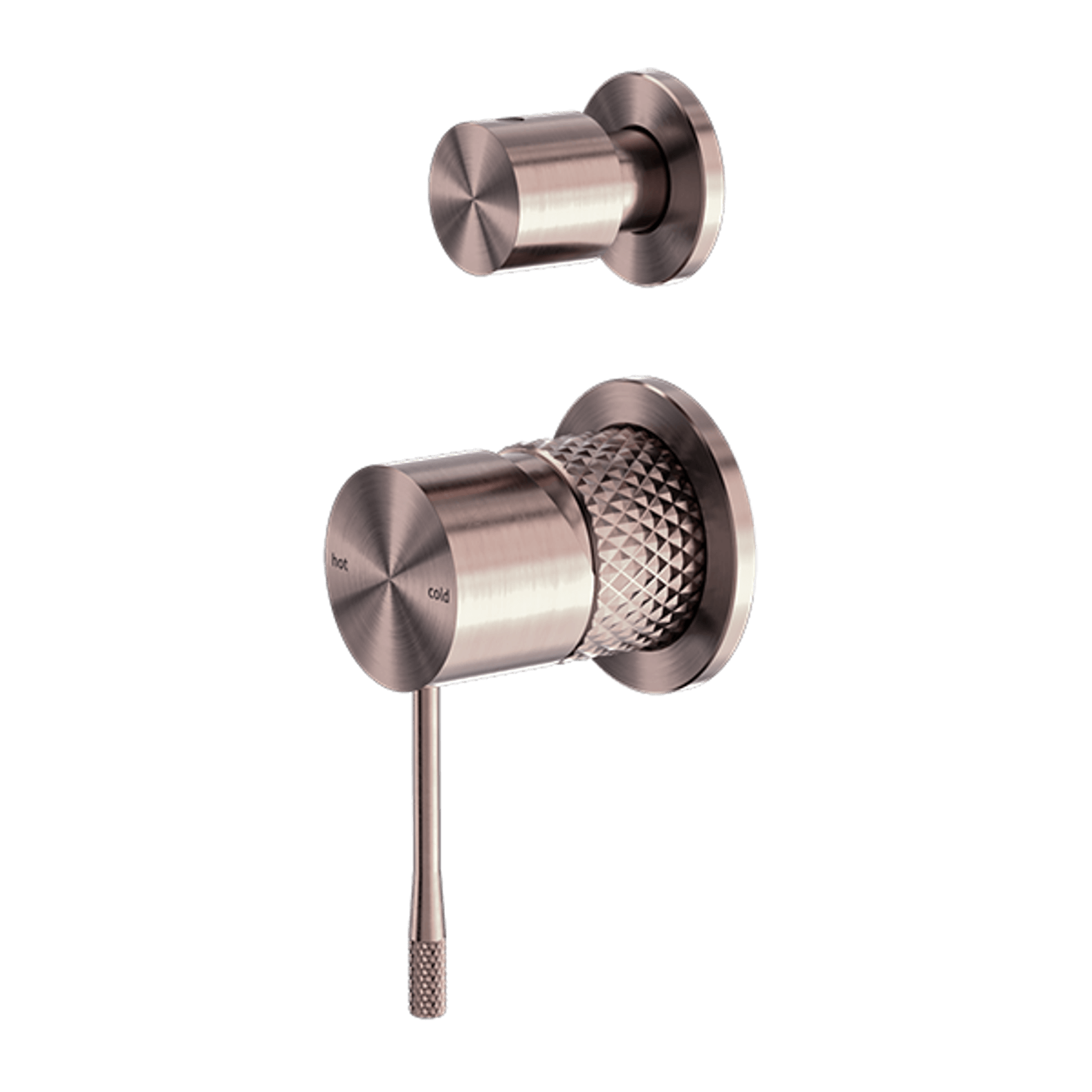 Opal Shower Mixer With Divertor Separate Plate Brushed Bronze gallery detail image