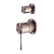 Opal Shower Mixer With Divertor Separate Plate Brushed Bronze gallery detail image