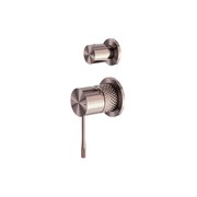Opal Shower Mixer With Divertor Separate Plate Brushed Bronze gallery detail image