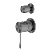 Opal Shower Mixer With Divertor Separate Plate Graphite gallery detail image
